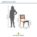 Ver imagem 5 de Conjunto Sala de Jantar Mesa Donna com 4 Cadeiras Rainha em Madeira Maciça