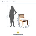 Ver imagem 5 de Conjunto Sala de Jantar Mesa Donna com 4 Cadeiras Rainha em Madeira Maciça