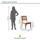 Ver imagem 5 de Conjunto Sala de Jantar Mesa Donna com 4 Cadeiras Rainha em Madeira Maciça