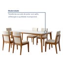 Ver imagem 6 de Conjunto Sala de Jantar Mesa Monalisa com 6 Cadeiras Lady em Madeira Maciça