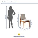 Ver imagem 5 de Conjunto Sala de Jantar Mesa Monalisa com 6 Cadeiras Lady em Madeira Maciça