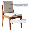 Ver imagem 7 de Conjunto Sala de Jantar Mesa Monalisa com 6 Cadeiras Lady em Madeira Maciça