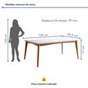 Ver imagem 4 de Conjunto Sala de Jantar Mesa Monalisa com 6 Cadeiras Lady em Madeira Maciça