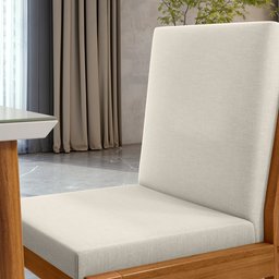 Conjunto Sala de Jantar Mesa Monalisa com 6 Cadeiras Lady em Madeira Maciça - 12