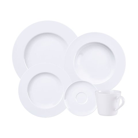 Aparelho de Jantar Tramontina Maria Augusta em Porcelana 20 Peças