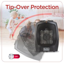 Black+decker Aquecedor Portátil com Alça, 750w/1500w (preto) - 6