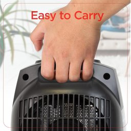 Black+decker Aquecedor Portátil com Alça, 750w/1500w (preto) - 4