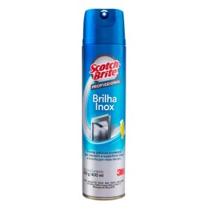 Brilha Inox Scotch-brite Limpeza Profissional 400ml 3m