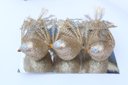 Ver imagem 5 de Kit 3 Decoração Natal Presilha Pássaro com Glitter Bronze