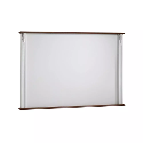 Painel de Tv para Sala 195cm Clássico 50513 Linz Móveis - Branco/imbuia Glazer