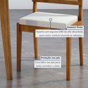 Ver imagem 7 de Conjunto Sala de Jantar Mesa Monalisa com 6 Cadeiras Rainha em Madeira Maciça