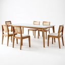 Ver imagem 3 de Conjunto Sala de Jantar Mesa Monalisa com 6 Cadeiras Rainha em Madeira Maciça