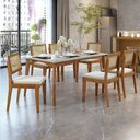 Ver imagem 2 de Conjunto Sala de Jantar Mesa Monalisa com 6 Cadeiras Rainha em Madeira Maciça