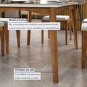 Ver imagem 3 de Conjunto Sala de Jantar Mesa Monalisa com 6 Cadeiras Rainha em Madeira Maciça