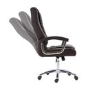 Ver imagem 3 de Cadeira Califórnia Ergonômica Couro Ecológico com Regulagem Cor:preta