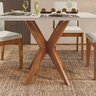 Mesa de Jantar para 4 Lugares 120x90cm Donna em Madeira Maciça - 9
