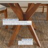 Mesa de Jantar para 4 Lugares 120x90cm Donna em Madeira Maciça - 4