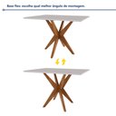 Ver imagem 5 de Mesa de Jantar para 4 Lugares 120x90cm Donna em Madeira Maciça