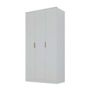 Ver imagem 2 de Guarda Roupa Ravi em Mdf 3 Portas 2 Gavetas 120,5x232,2cm Branco 1120