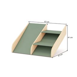 Kit Escadinha com Mini Escorregador Ii Garden Casatema - 2