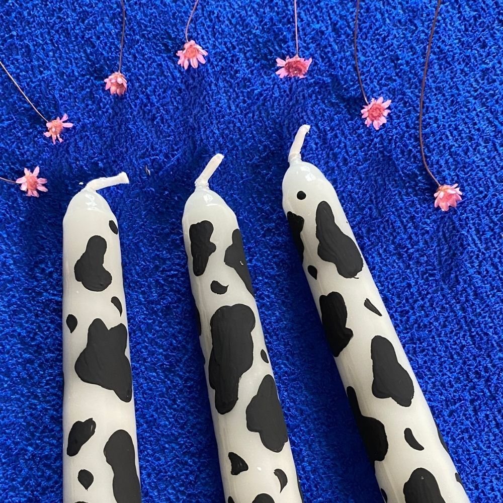 Vela Castiçal Vaquinha - POP CANDLES - Pintada à mão - Felicittá POP ...