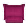 Kit Colcha Solteiro Le Casa Lisa 100% Poliéster Rosa Magenta 2 Peças - 1