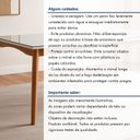 Ver imagem 5 de Mesa de Jantar para 6 Lugares 160CMX90CM Monalisa em Madeira Maciça Marrom/Mel/Off White