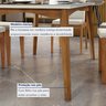 Mesa de Jantar para 6 Lugares 160cmx90cm Monalisa em Madeira Maciça - 3