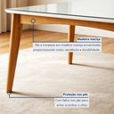 Ver imagem 6 de Mesa de Jantar para 6 Lugares 160cmx90cm Monalisa em Madeira Maciça