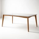 Ver imagem 2 de Mesa de Jantar para 6 Lugares 160cmx90cm Monalisa em Madeira Maciça