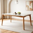 Ver imagem 1 de Mesa de Jantar para 6 Lugares 160cmx90cm Monalisa em Madeira Maciça