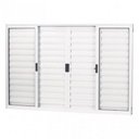 Ver imagem 1 de Janela de Alumínio Veneziana 6 Folhas Branca - 1,00x1,50M