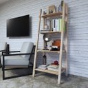 Ver imagem 5 de Prateleira Vertical Livros e Revistas De Madeira Natural De Chão Parede Technox