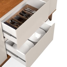 Buffet 2 Portas Flow:off White/freijo - 5