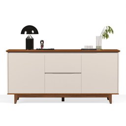 Buffet 2 Portas Flow:off White/freijo - 4