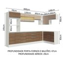 Ver imagem 7 de Armário de Cozinha Completa de Canto Smart 100% Mdf Branco