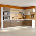 Ver imagem 1 de Armário de Cozinha Completa de Canto Smart 100% Mdf Branco