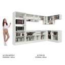 Ver imagem 3 de Armário de Cozinha Completa de Canto Smart 100% Mdf Branco