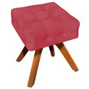 Ver imagem 6 de Kit 2 Puffs Decorativos Base Giratória Karen Suede Rosê - Gran Belo