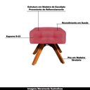 Ver imagem 4 de Kit 2 Puffs Decorativos Base Giratória Karen Suede Rosê - Gran Belo