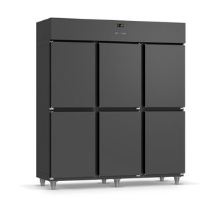 Mini Câmara Congelados Refrimate Preta 6 Portas 220v Mcco6pb