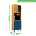 Ver imagem 4 de Armário Paneleiro 4 Portas 3 Prateleiras Amanda