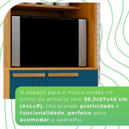 Armário Paneleiro 4 Portas 3 Prateleiras Amanda - 8