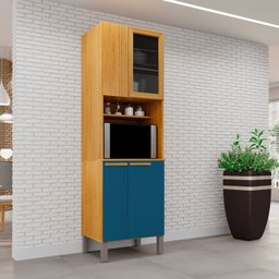 Armário Paneleiro 4 Portas 3 Prateleiras Amanda - 1