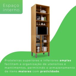 Armário Paneleiro 4 Portas 3 Prateleiras Amanda - 6