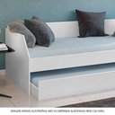 Ver imagem 2 de Bicama Cama Auxiliar Duo Luxo em Mdf Resistente Premium Branco