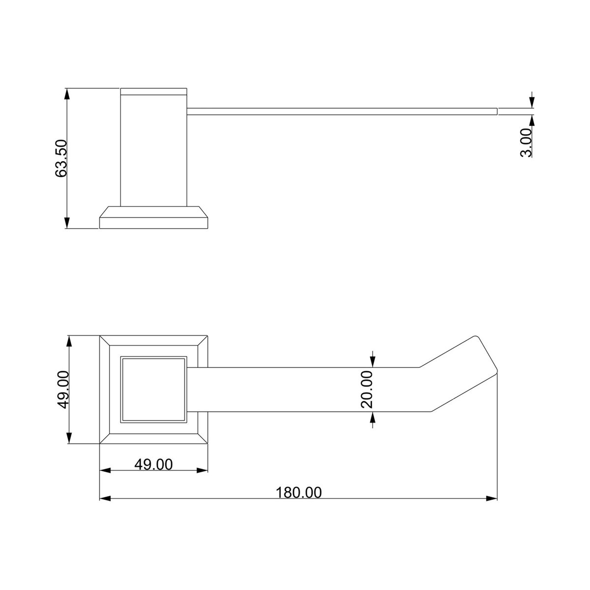 Kit de Acessórios para Banheiro Ducon Preto - 4