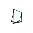 Ver imagem 2 de Vitro Projetante de Alumínio Preto 60x60