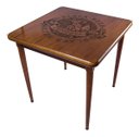 Ver imagem 1 de Mesa de Jantar Quadrada 80x80cm Tampo Naval 40mm 4 Lugares Cozinha Bar - Black Beer - Natural