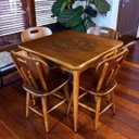 Ver imagem 7 de Mesa de Jantar Quadrada 80x80cm Tampo Naval 40mm 4 Lugares Cozinha Bar - Black Beer - Natural